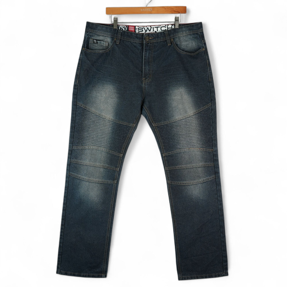 Switch Remarkable Jeans‎ Mens 40x32 Blue Dark Wash Premium Denim Y2K Hip Hop